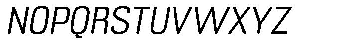 Bolera Oblique Font UPPERCASE
