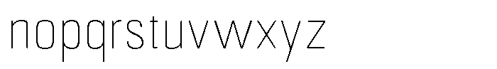 Bolera Thin Font LOWERCASE