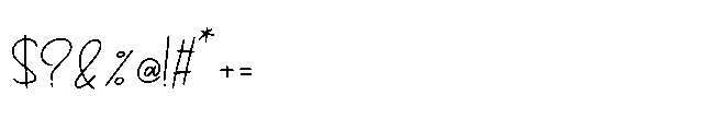 Boleuga Script Regular Font OTHER CHARS