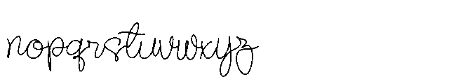 Boleuga Script Regular Font LOWERCASE