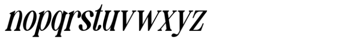 Bolger Italic Font LOWERCASE