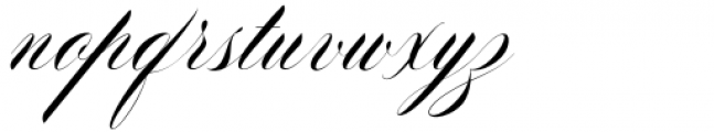 Bolgifam Script Font LOWERCASE