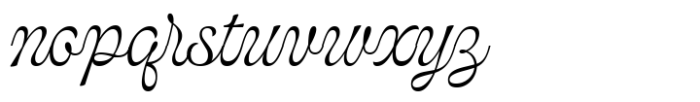 Bolina Font LOWERCASE