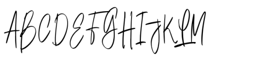 Bolinda Signature Font UPPERCASE