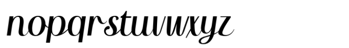Bollerouy Font LOWERCASE