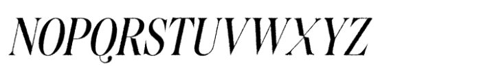 Bolognia Rough Italic Font UPPERCASE