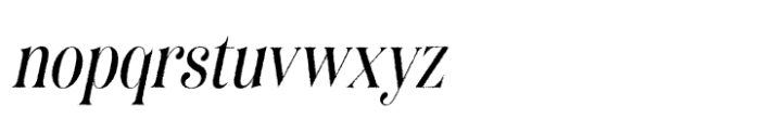 Bolognia Rough Italic Font LOWERCASE
