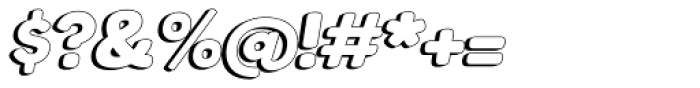 Boltz 3D  Italic Font OTHER CHARS