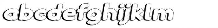 Boltz 3D  Italic Font LOWERCASE