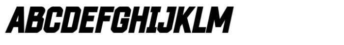 Boltzer Block Oblique Font UPPERCASE