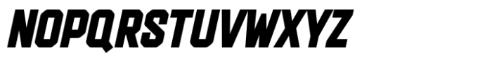Boltzer Block Oblique Font UPPERCASE