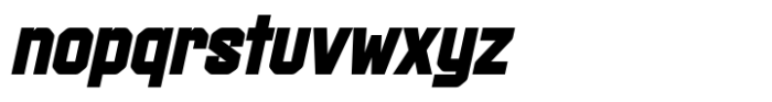 Boltzer Block Oblique Font LOWERCASE