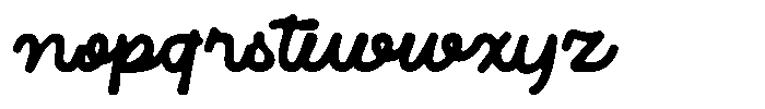 Bolze Script Font LOWERCASE