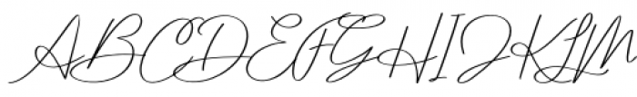 Bomanda Signature Italic Font UPPERCASE