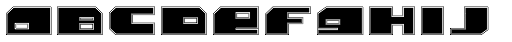 Bomb Outline Font LOWERCASE