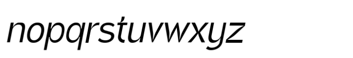 Bombard Grotesk Thin Italic Font LOWERCASE