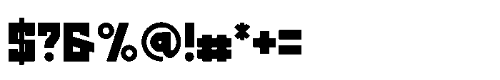 Bombed Sport Font OTHER CHARS