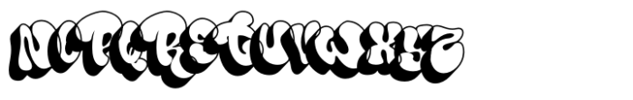 Bomber Marker Shadow Font UPPERCASE