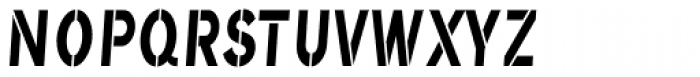 Bomber TV Small Italic Font UPPERCASE