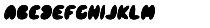 Bomble Black Oblique Font UPPERCASE