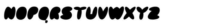 Bomble Black Oblique Font LOWERCASE