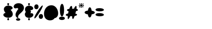 Bomble Black Font OTHER CHARS