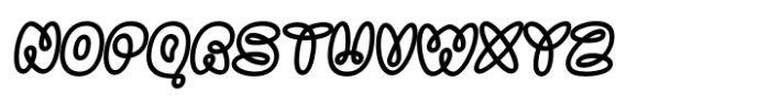 Bomble Regular Oblique Font LOWERCASE