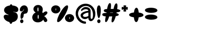 Bombloo Font OTHER CHARS