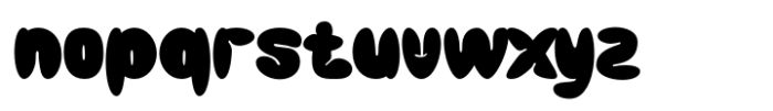 Bombloo Font LOWERCASE