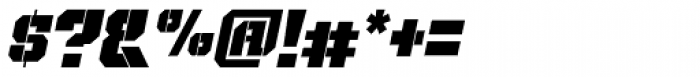 Bomburst Cond Black Oblique Font OTHER CHARS