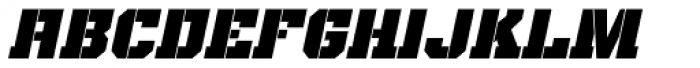 Bomburst Cond Black Oblique Font LOWERCASE