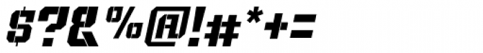 Bomburst Cond Bold Oblique Font OTHER CHARS