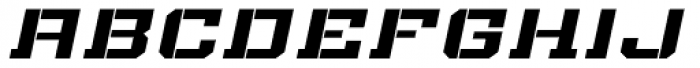 Bomburst ExtraWide Bold Oblique Font LOWERCASE