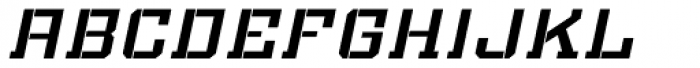 Bomburst Oblique Font LOWERCASE