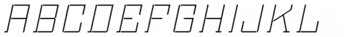 Bomburst Thin Oblique Font UPPERCASE