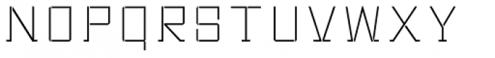 Bomburst Thin Font LOWERCASE