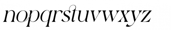 Bomiro Thin Italic Font LOWERCASE