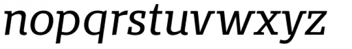 Bommer Slab Regular Italic Font LOWERCASE