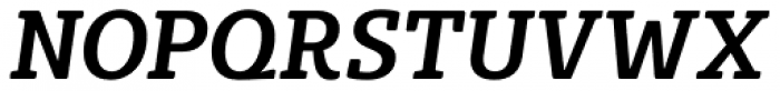 Bommer Slab Rounded Semi Bold Italic Font UPPERCASE