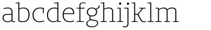 Bommer Slab Rounded Thin Font LOWERCASE