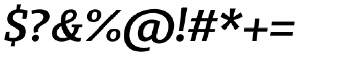 Bommer Slab Semi Bold Italic Font OTHER CHARS