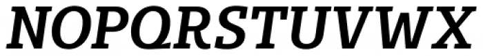 Bommer Slab Semi Bold Italic Font UPPERCASE