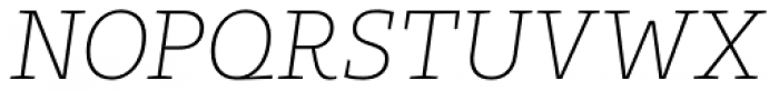 Bommer Slab Thin Italic Font UPPERCASE