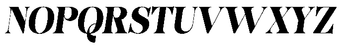 Bonarchi Black Condensed Italic Font UPPERCASE