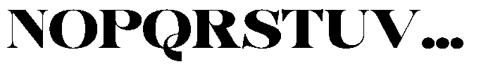 Bonarchi Black Expanded Font UPPERCASE