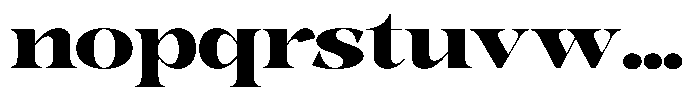 Bonarchi Black Expanded Font LOWERCASE