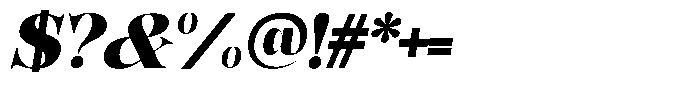 Bonarchi Black Italic Font OTHER CHARS