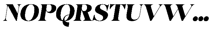 Bonarchi Black Italic Font UPPERCASE
