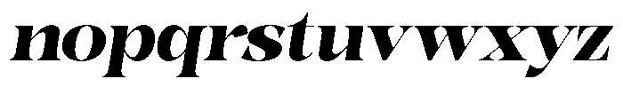 Bonarchi Black Italic Font LOWERCASE