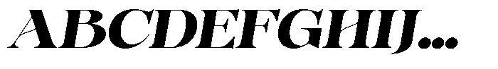 Bonarchi Black Sem Exp Italic Font UPPERCASE